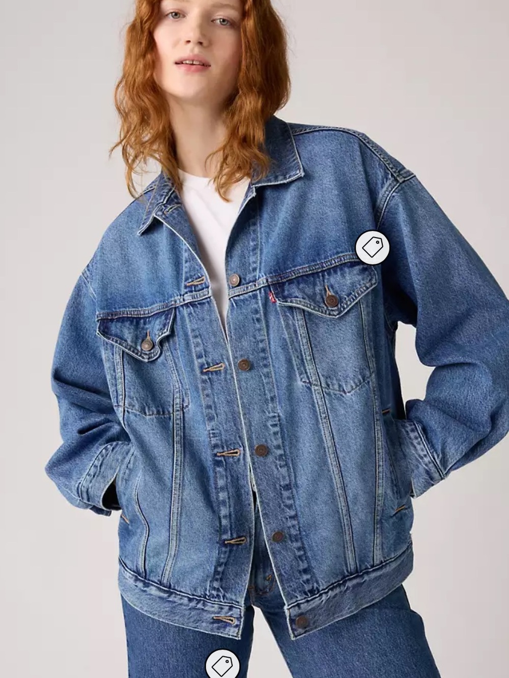 Levi's Oversized trucker Blue Denim Jacket